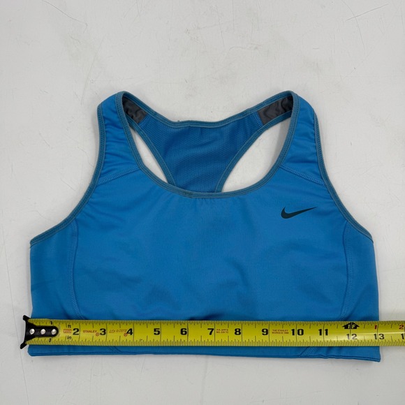 Nike Dri-Fit‎ Blue Racerback Sports Bra Medium Athletic Workout Gym - Picture 2 of 6
